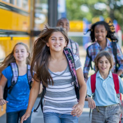 Kids at school bus Kids at school bus